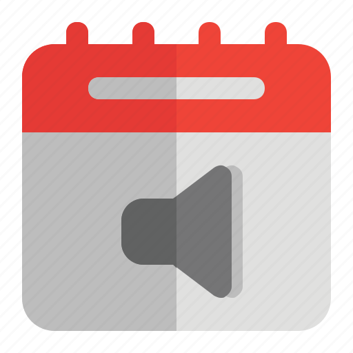 Agenda, audio, calendar, play, schedule, sound icon - Download on Iconfinder