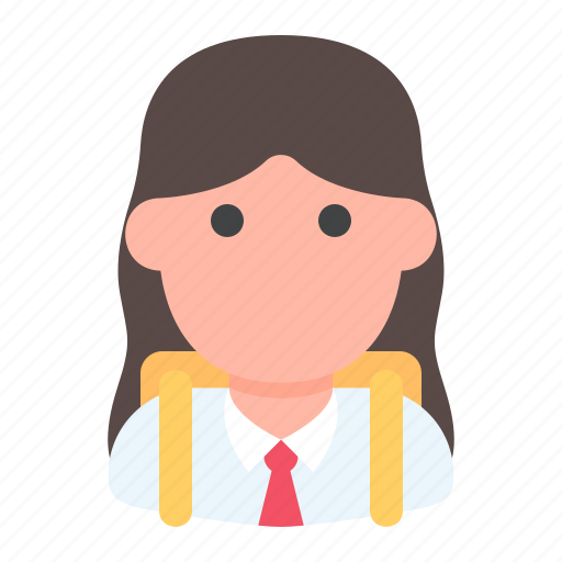 Academic, education, girl, school, student, study, user icon - Download on Iconfinder