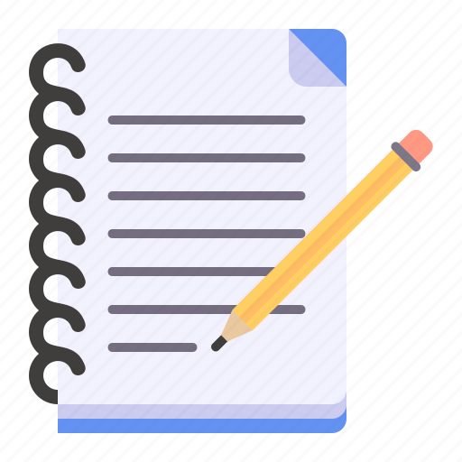 Education, lecture, notebook, notes, study, write, writting icon - Download on Iconfinder