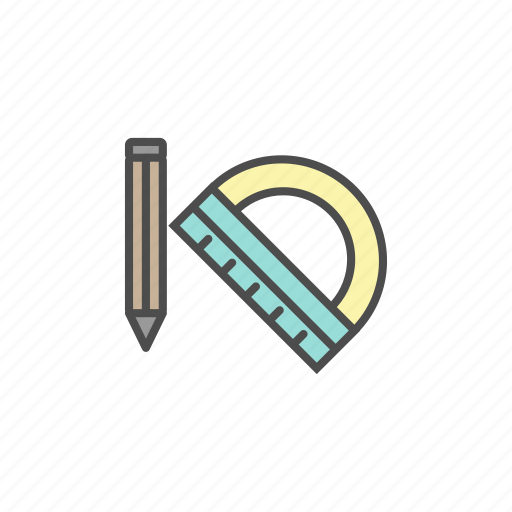 Education, pen, pencil, ruler, school icon - Download on Iconfinder