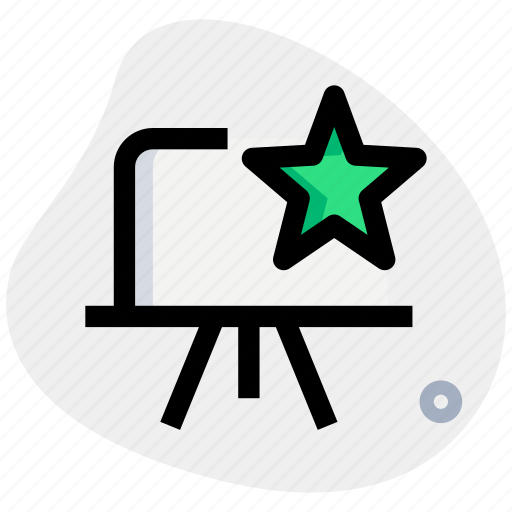 Star, whiteboard, education icon - Download on Iconfinder