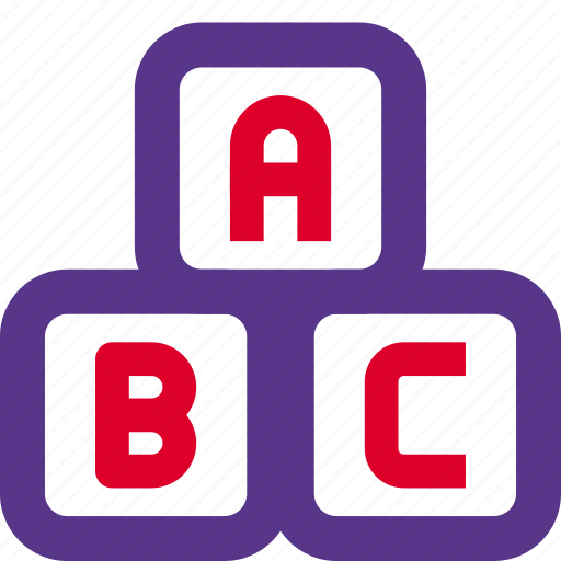 A, b, c, box, education, school icon - Download on Iconfinder