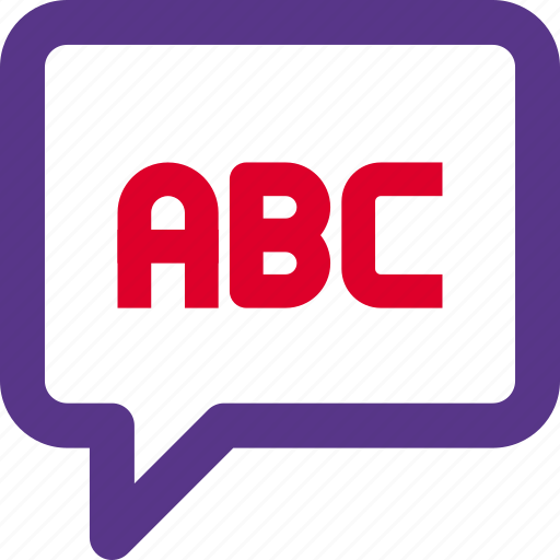 Abc, chat, education, school icon - Download on Iconfinder