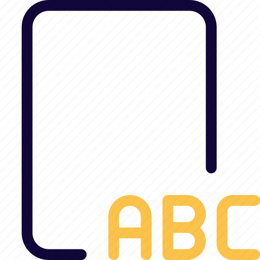 Abc, file, education, school icon - Download on Iconfinder