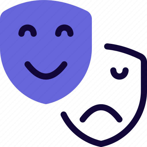 Mask, face, happy, sad, education, school icon - Download on Iconfinder