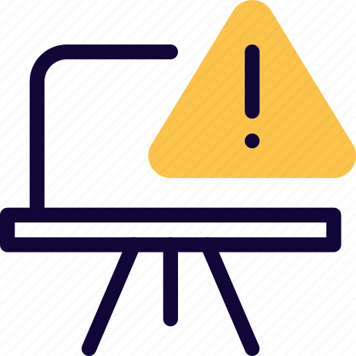 Warning, alert, whiteboard, education, school icon - Download on Iconfinder