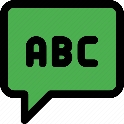 Abc, chat, education, school icon - Download on Iconfinder
