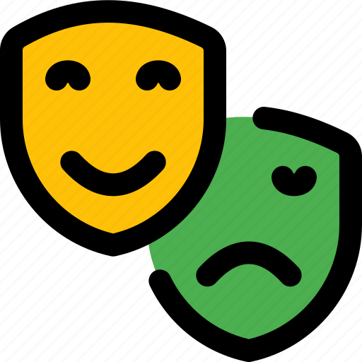 Mask, face, happy, sad, education icon - Download on Iconfinder