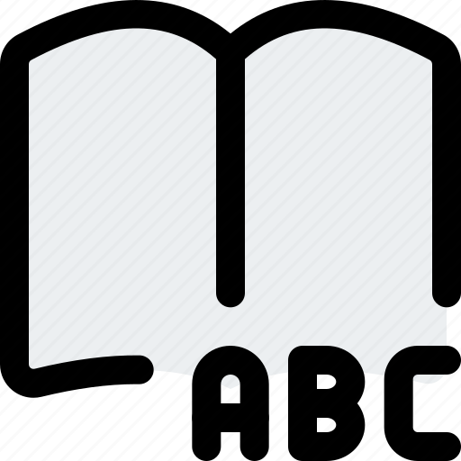 Open, book, abc, education, school icon - Download on Iconfinder