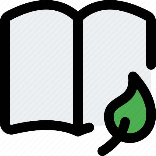 Open, book, growth, leaf, education icon - Download on Iconfinder