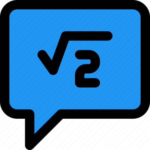 Quadratic, chat, education, school icon - Download on Iconfinder