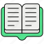 .svg, book, library, school, learning, education, study, open book, literature 