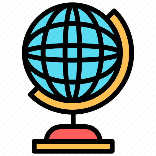 Education, geography, globe, school icon - Download on Iconfinder