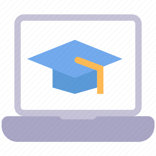 Cap, computer, graduate, graduation, laptop, technology icon - Download on Iconfinder