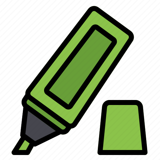 Draw, edit, edit tools, highlighter, marker, permanent, underline icon - Download on Iconfinder