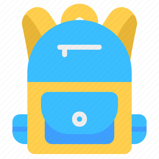 Bag, bagpack, excursion, materials, scholastics, tools, travel icon - Download on Iconfinder