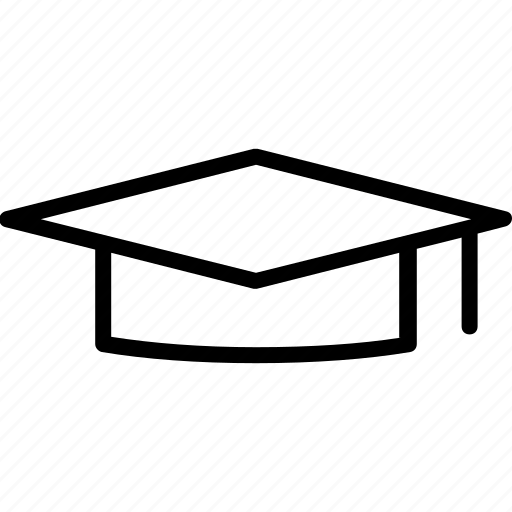 College, education, graduation, graduation cap, hat, line, university icon - Download on Iconfinder
