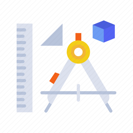 Studying geometry, compass, math, drafting, pencil, cone, solid icon - Download on Iconfinder