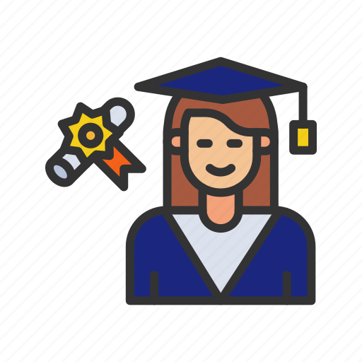 Receiving degree, diploma, certificate, award, graduation, achievement, bachelor icon - Download on Iconfinder