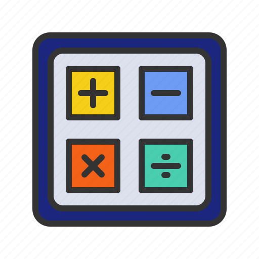 - math symbols, calculation, maths, calculator-keys, digital-calculator, mathematics, accounting icon - Download on Iconfinder