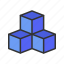 cube, shape, math, mathematics, rubix, block, box