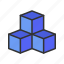 cube, shape, math, mathematics, rubix, block, box 
