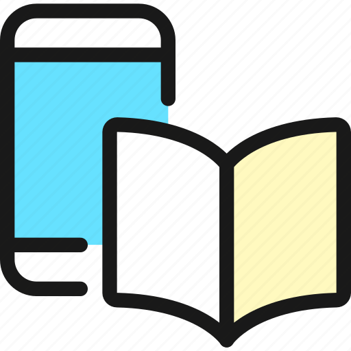 E, learning, book, smartphone icon - Download on Iconfinder
