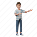 standing, boy, pose, mood, expression, person, pointing-side 
