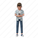 standing, phone, boy, pose, mood, expression, person 