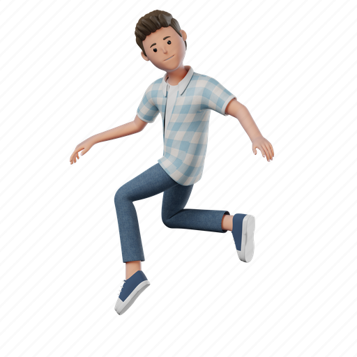 Flying, neutral, boy, pose, mood, expression, person 3D illustration - Download on Iconfinder