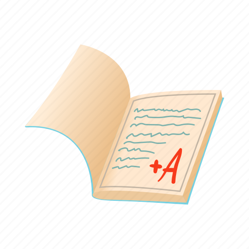 Cartoon, diary, document, note, notebook, page, school icon - Download on Iconfinder