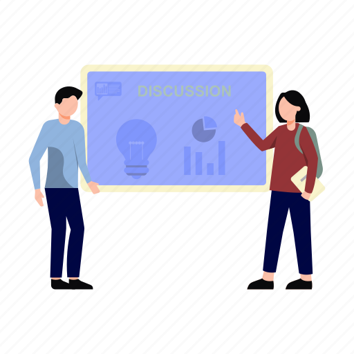Student, discussion, classboard, school icon - Download on Iconfinder