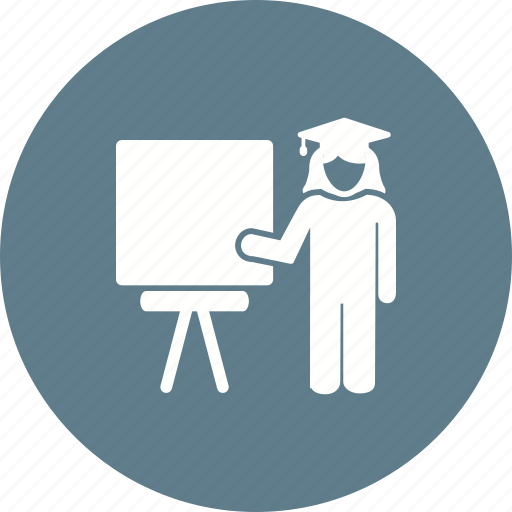 Female, person, professor, teacher, whiteboard, woman, writing icon - Download on Iconfinder