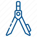 divider, geometry, triangle, tool, tools, wrench