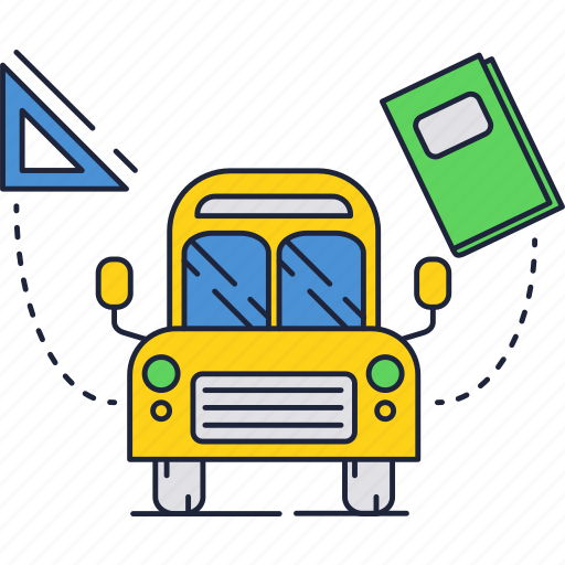 Book, bus, car, education, school icon - Download on Iconfinder