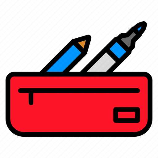 Case, equipment, pencil, school, stationary icon - Download on Iconfinder