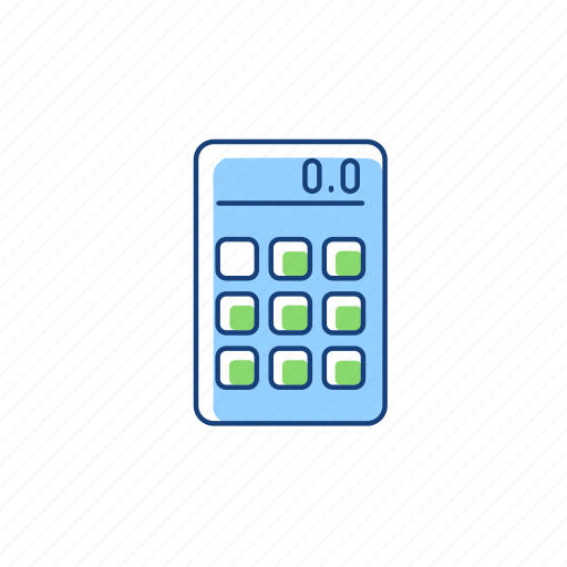 Calculator, math operations, electronic device, school supplies icon - Download on Iconfinder