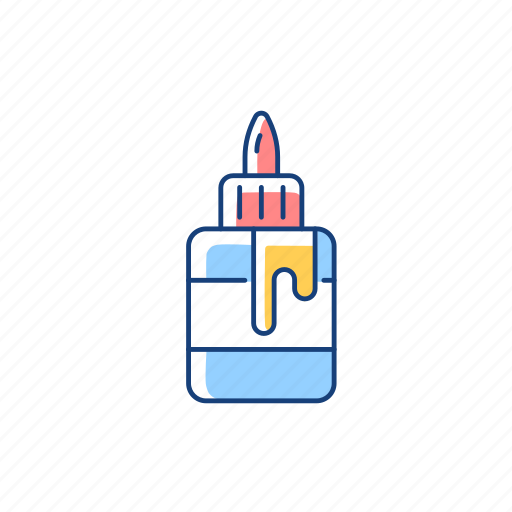 Glue bottle, craft and hobby, easy squeeze, school supplies icon - Download on Iconfinder