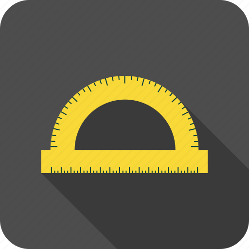 Geometry, ruler, school, semi-circle icon - Download on Iconfinder