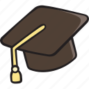 graduation hat, toga, mortarboard, graduation cap, education