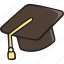 graduation hat, toga, mortarboard, graduation cap, education 