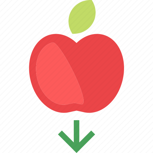 Apple, fall, fruit, law, phisycs icon - Download on Iconfinder