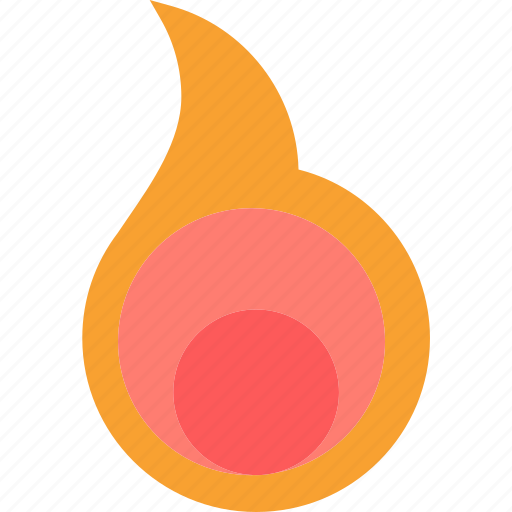 Fire, flam, heat, nucleus icon - Download on Iconfinder