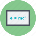 emc2, equivalence, physics, science, scientific formula