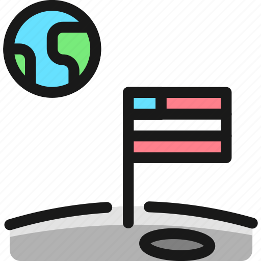 Space, moon, flag icon - Download on Iconfinder