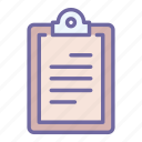 office, clipboard, list, checklist, document, test