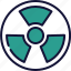 biohazard, danger, radiation, toxic, atom, radioactive 