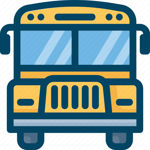 Bus, school, transport, vehicle, yellow icon - Download on Iconfinder
