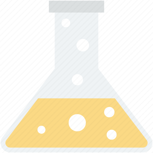 Chemical flask, chemistry, conical flask, flask, laboratory icon - Download on Iconfinder