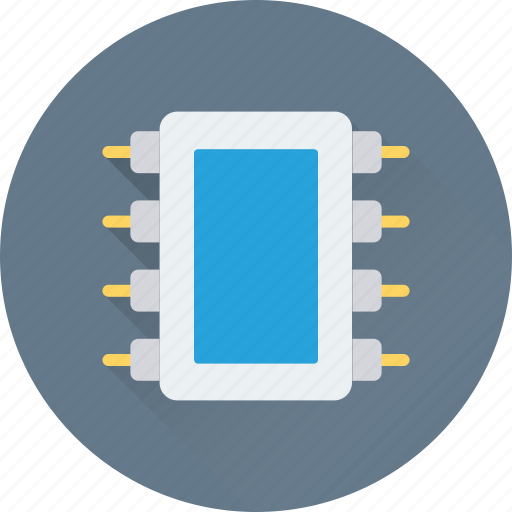 Chip, electronic, ic, integrated circuit, microchip icon - Download on Iconfinder